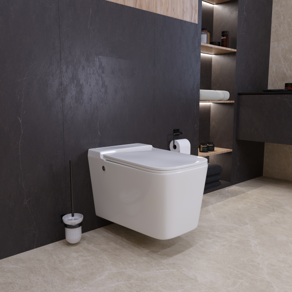 Унитаз подвесной безободковый Grossman impuls GR-5501 с сиденьем микролифт